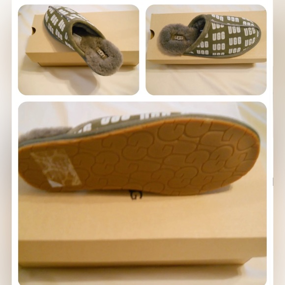 🆕🌚NEW & AUTHENTIC UGG LOGO SLIPPERS🌚🆕 - Picture 4 of 5